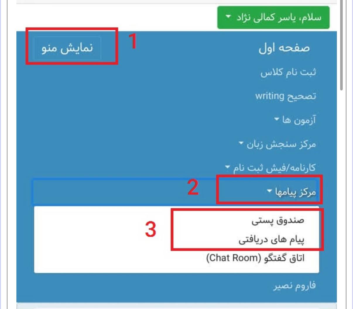مؤسسات آنلاین و حضوری زبان نصیر