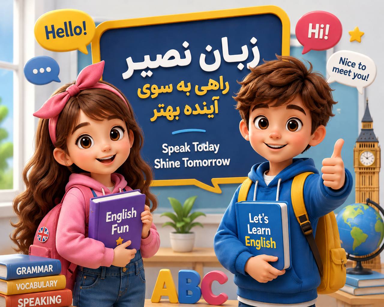 مؤسسات آنلاین و حضوری زبان نصیر