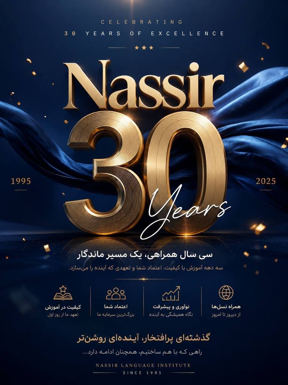 مؤسسات آنلاین و حضوری زبان نصیر