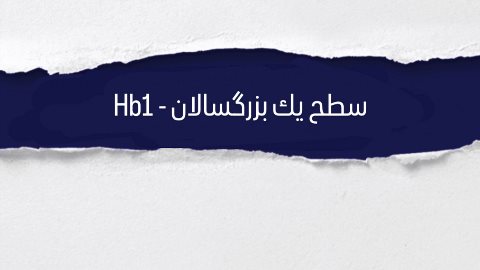 سطح يك بزرگسالان HB1