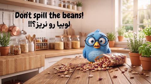اصطلاحات انگلیسی | Don't spill the beans